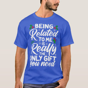 T-shirt Flocon De Neige Cadeaux À Ma Famille Ce Dont J'Ai 