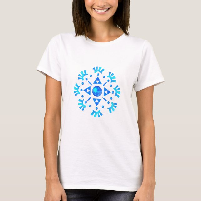 T-shirt Flocon de neige cristal (Devant)