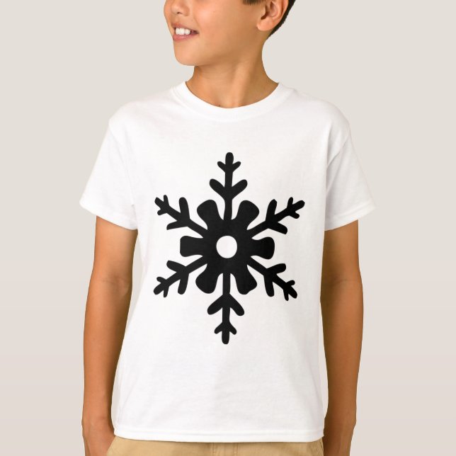 T-shirt Flocon de neige de Noël tendance (Devant)