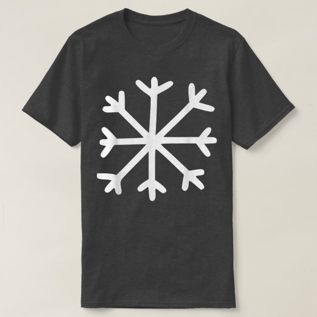 T-shirt Flocon de neige mignon esthétique branché (Design devant)