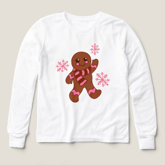 T-Shirt Flocon de Neige Pain d'Épice (Motif recto)