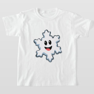 T-shirt Flocon de neige souriant mignon – Joyeux Noël