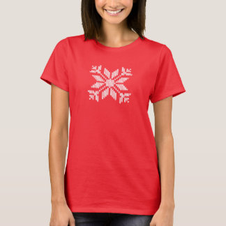 T-shirt Flocon de neige tricoté