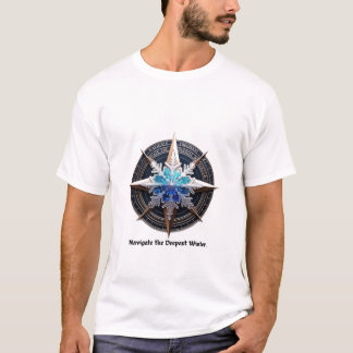 T-Shirt Flocon de Neige Vibrant, Art Métallisé Bou