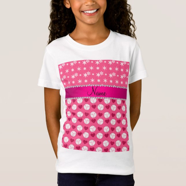 T-Shirt Flocons de neige nommés faits sur commande de (Devant)
