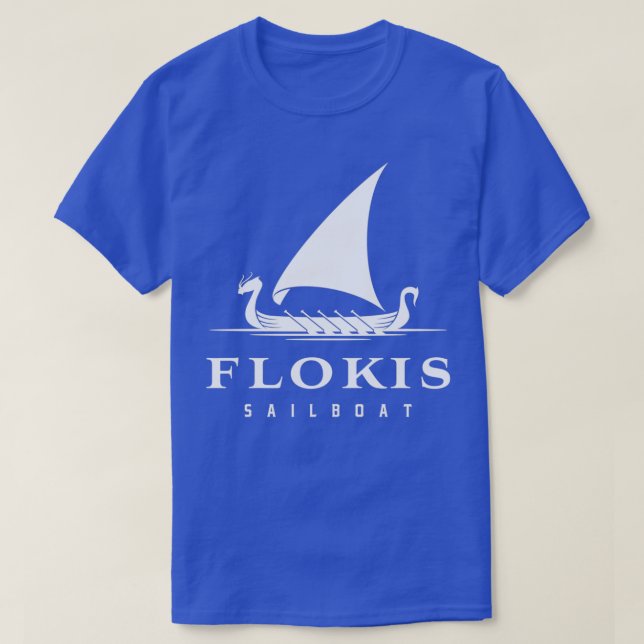 T-shirt Flokis Shipyard Kattegat Vikings Cadeau Vikings (Design devant)