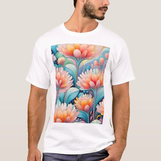 T-shirt Flora 4 Floral Pastel (Devant)