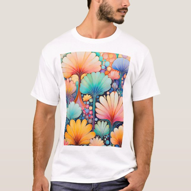 T-shirt Flora 6 Floral Pastel (Devant)