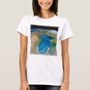 T-shirt Floraison De Phytoplancton Bleu En Mer Noire