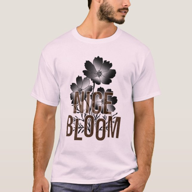 T-Shirt Floraison Fleurie – Typographie Moderne In (Devant)