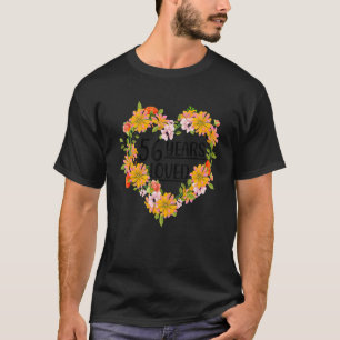 T-shirt Floral 56 ans Anniversaire 56 ans Aimé 56ème B