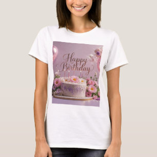 T-shirt Floral anniversaire luxueux élégant extravagant