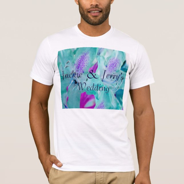 T-shirt Floral bleu (Devant)