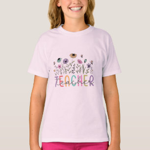 T-shirt floral Boho Wildflower pour la fête des pr