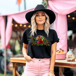 T-shirt Floral brillant tzigane