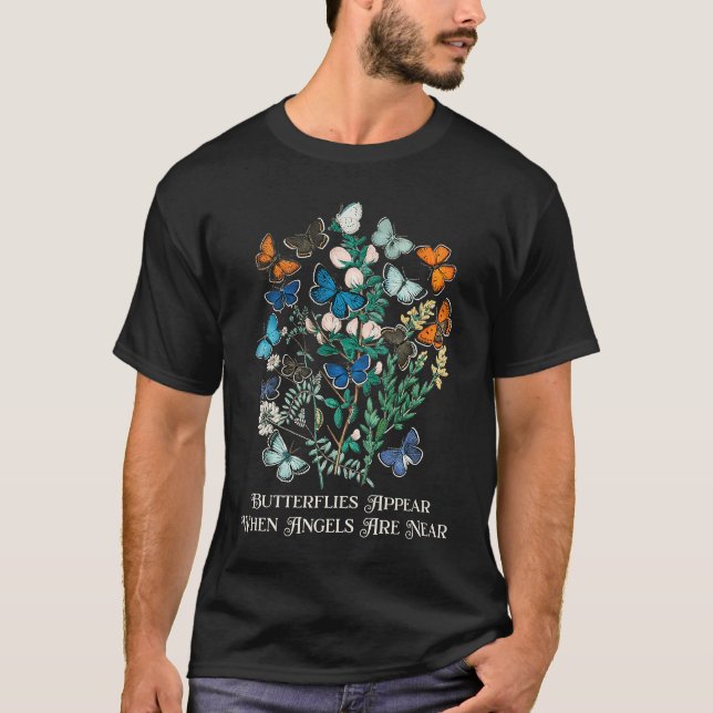 T-shirt Floral Butterfly Flowers Butterflies Transformatio (Devant)