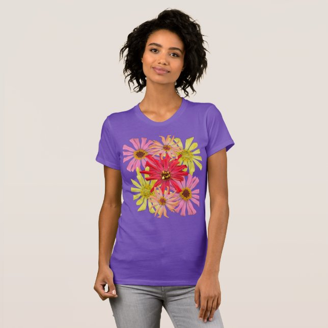 T-shirt floral Cactus Zinnia (Devant entier)