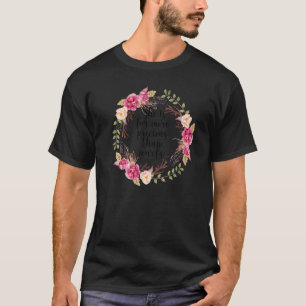 T-shirt Floral Elle est plus Précieuse que Jewels Christia