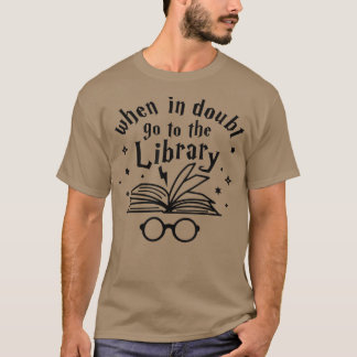 T-shirt Floral En Doute Allez À La Bibliothèque Drôle Livr