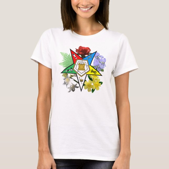 T-shirt Floral Etoile de l'Est (Devant)