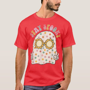 T-shirt Floral Fantôme Halloeen Retro Super Séjour Éffraya