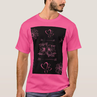 T-shirt Floral fleurit pour une attitude sombre