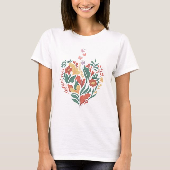 T-shirt Floral Flowers (Devant)