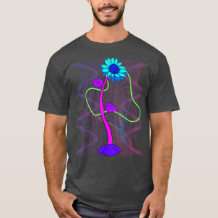 T-shirt Floral Garden Fleur Fleur Fleur Fleur Retro 90s Va