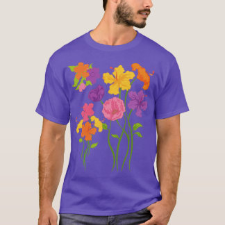 T-shirt Floral Garden Flowers Plante Gardener Botanique