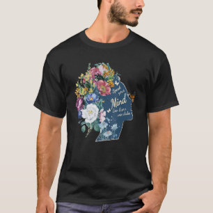 T-shirt Floral Girl Parlez Votre Esprit Feminisme Droits D