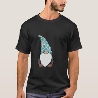 T-shirt Floral Gnome Cap Funny Women Gnome Christmas Lover