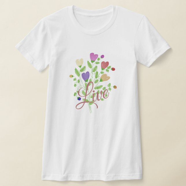 T-shirt Floral Heart Fleurit (Poser)