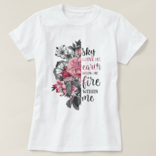 T-shirt Floral inspirant