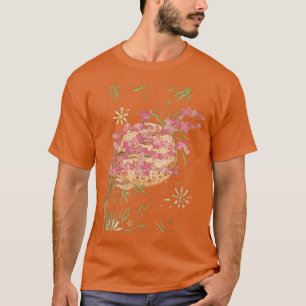 T-shirt Floral Japon Sakura Fleur rose Japonais Cerise Bl