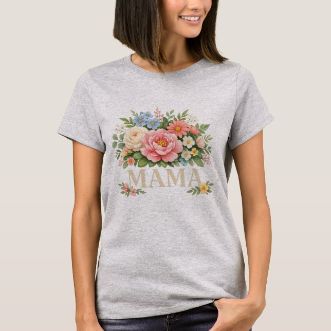 T-shirt Floral Mama (Devant)