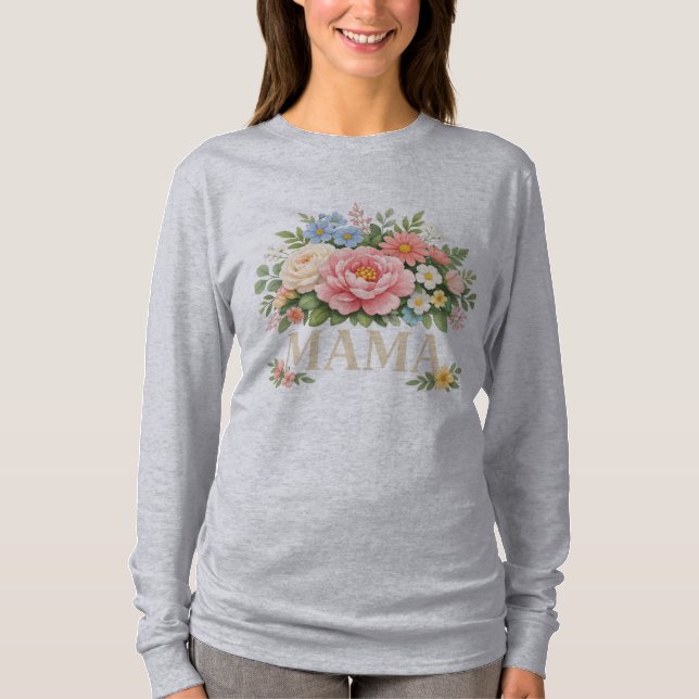 T-shirt Floral Mama (Devant)