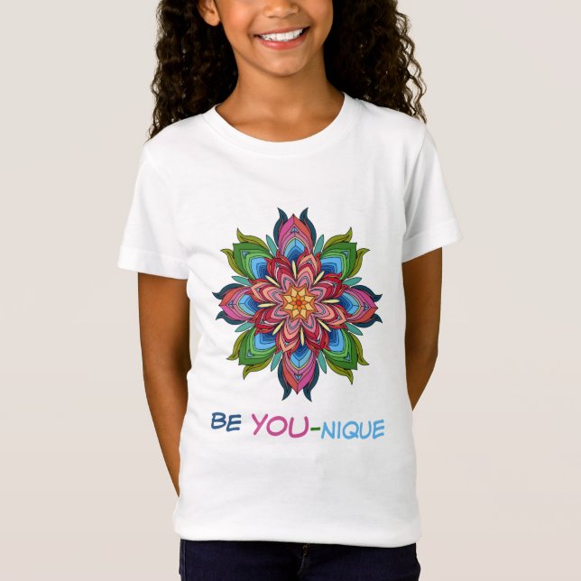 T-Shirt Floral Mandala, soyez-vous unique ! (Devant)