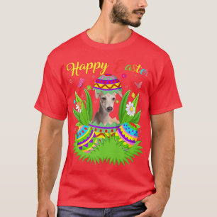 T-shirt Floral Oeuf de Pâques Lover Drôle italien Greyhoun