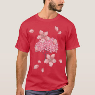 T-shirt Floral Sakura Fleur japonaise Japon Fleur de ceris