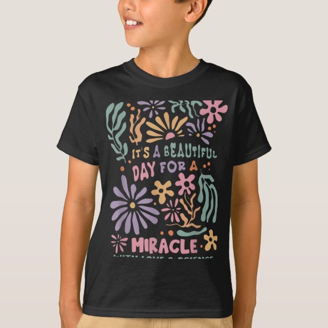 T-shirt Floral Transfer Day Ivf Its A Beautiful Day For Mi (Devant)