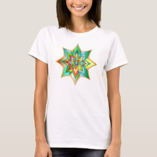 T-shirt Floral vert brillant