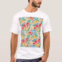 Floral vintage, Petites Fleurs Colorées.