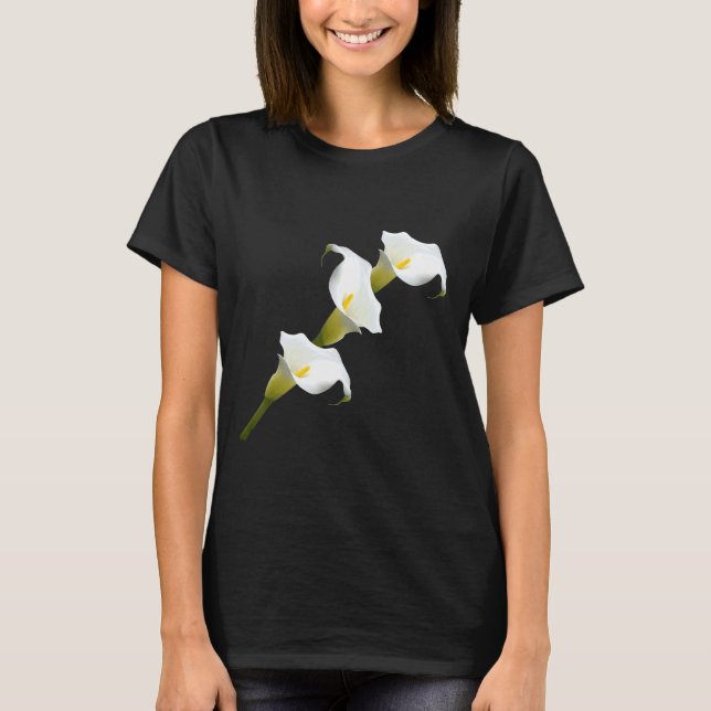 T-shirt Flore blanche Calla Lilly (Devant)