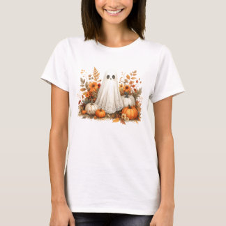 T-shirt Flore Fantôme de dentelle