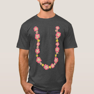 T-shirt Flore Hawaii chaîne de fleurs Tropical Summer Vaca