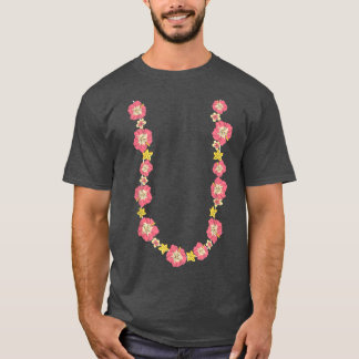 T-shirt Flore Hawaii chaîne de fleurs Tropical Summer Vaca