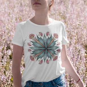 T-shirt Flore printanière : géométrique