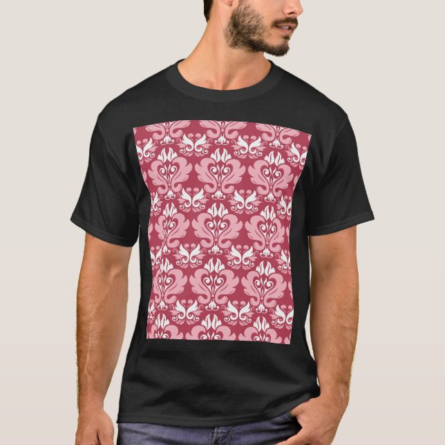 T-shirt Flore rouge : Beige pâle sans joint (Devant)