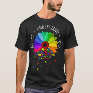 T-shirt Flore Sensibilisation sur l'autisme Daisy Fleur Au