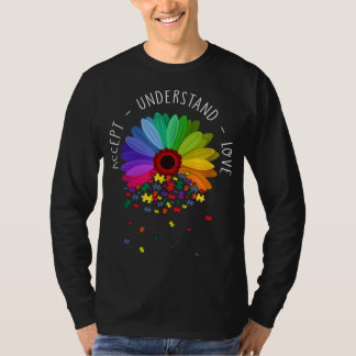T-shirt Flore Sensibilisation sur l'autisme Fleur margueus